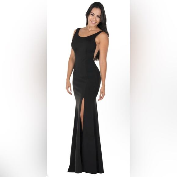 Ed Young Fitted Long Sleeveless Jersey Dress 8168 medium NWT - Picture 1 of 7